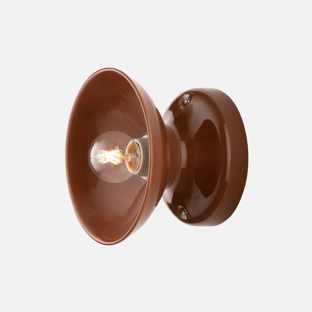 Schoolhouse Alabax Medium Flush Mount Auburn Ceramic New